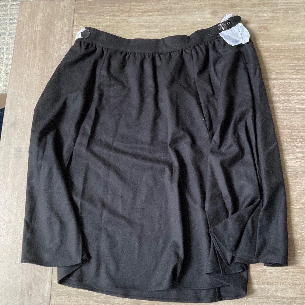 Disturbia Nightingale Buckled Midi Skirt Black Size 20 New With Tags - Picture 6 of 6